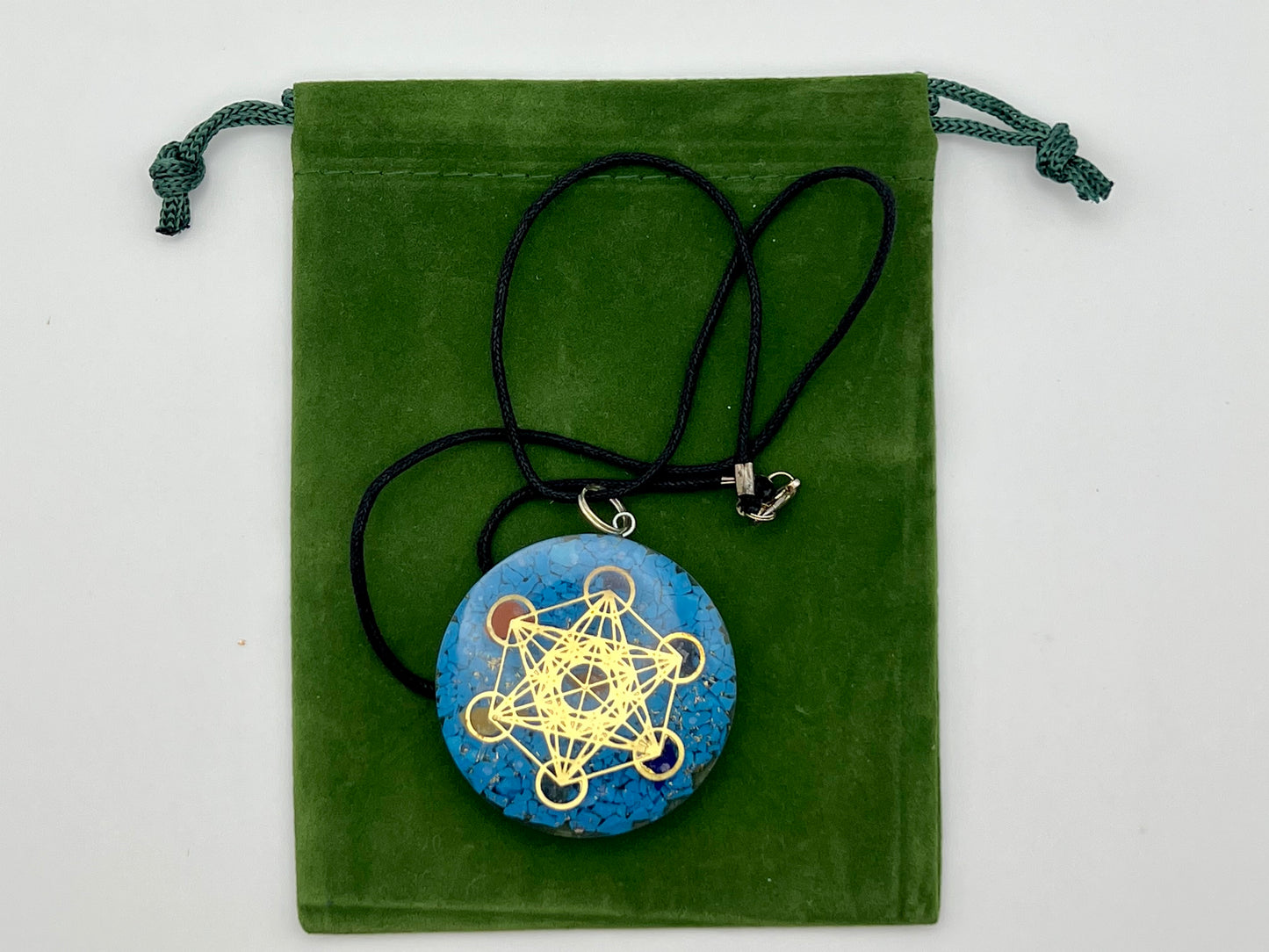 Cerulean Calcite Chakra Alignment Necklace