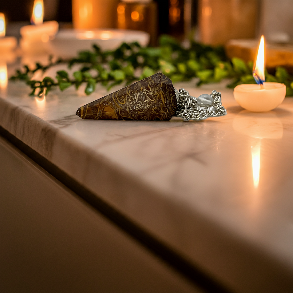 Calligraphy Stone Pendulum