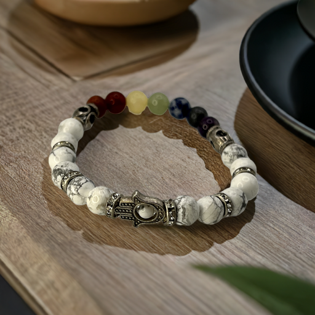 Howlite Chakra Alignment Bracelet