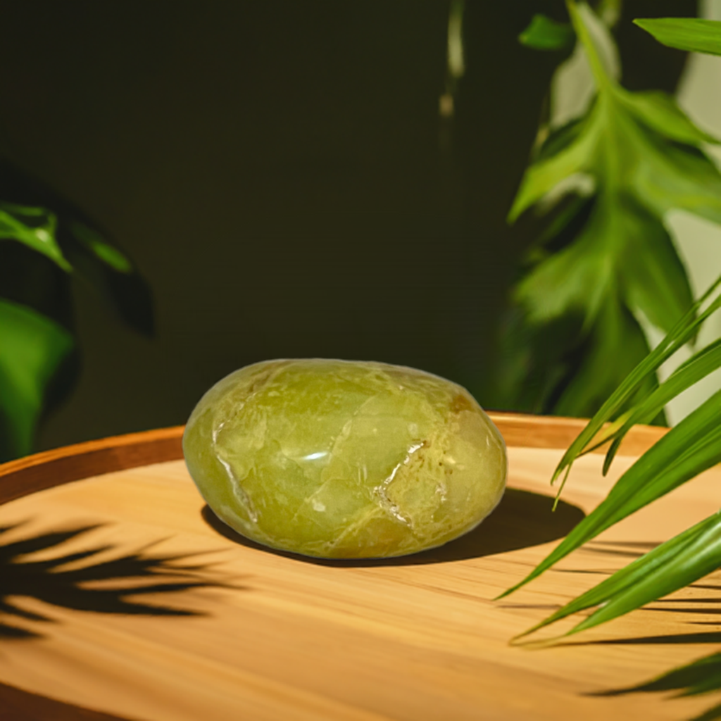 Green Opal Palm Stone