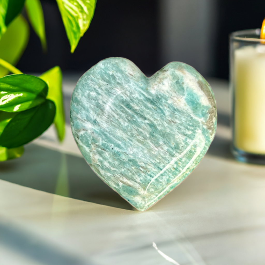 Amazonite Heart Stone