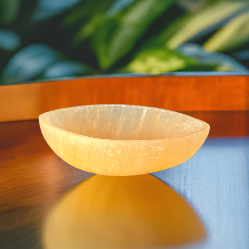 Orange Calcite Crystal Charging Bowl