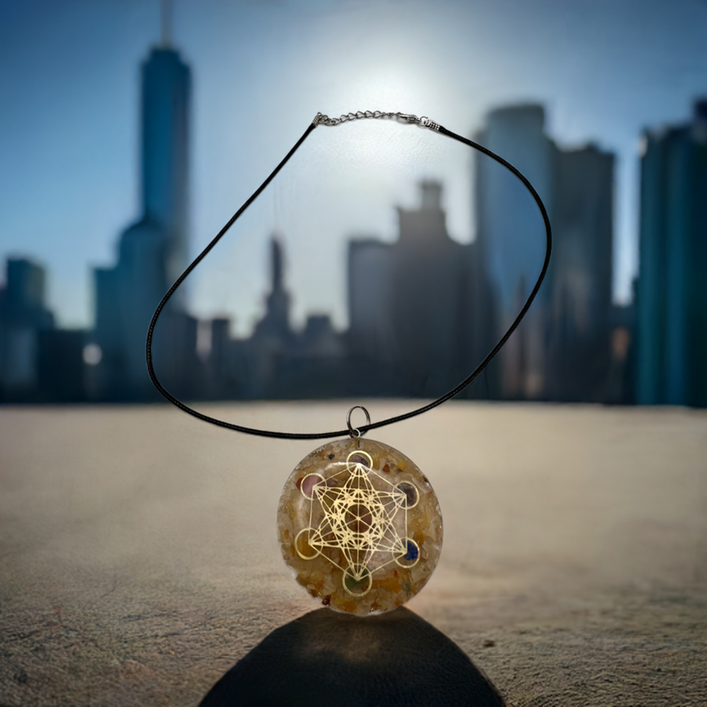 Orange Calcite Chakra Alignment Necklace