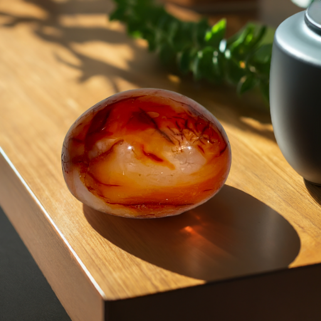 Carnelian Palm Stone