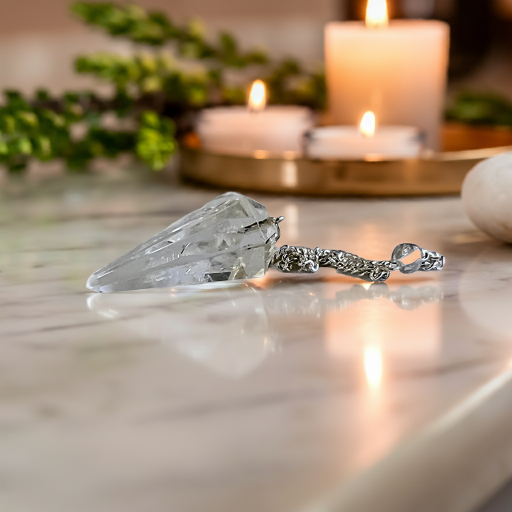 Clear Quartz Pendulum