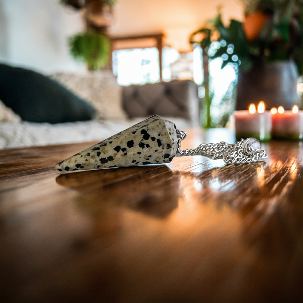 Dalmatian Jasper Pendulum