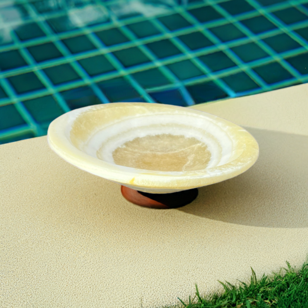 Yellow Calcite Charging Bowl