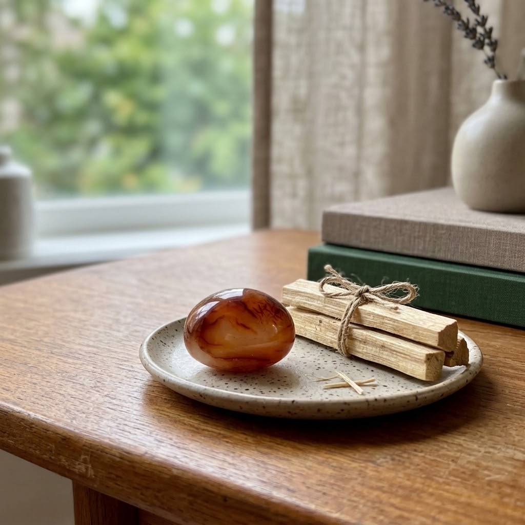Carnelian Palm Stone