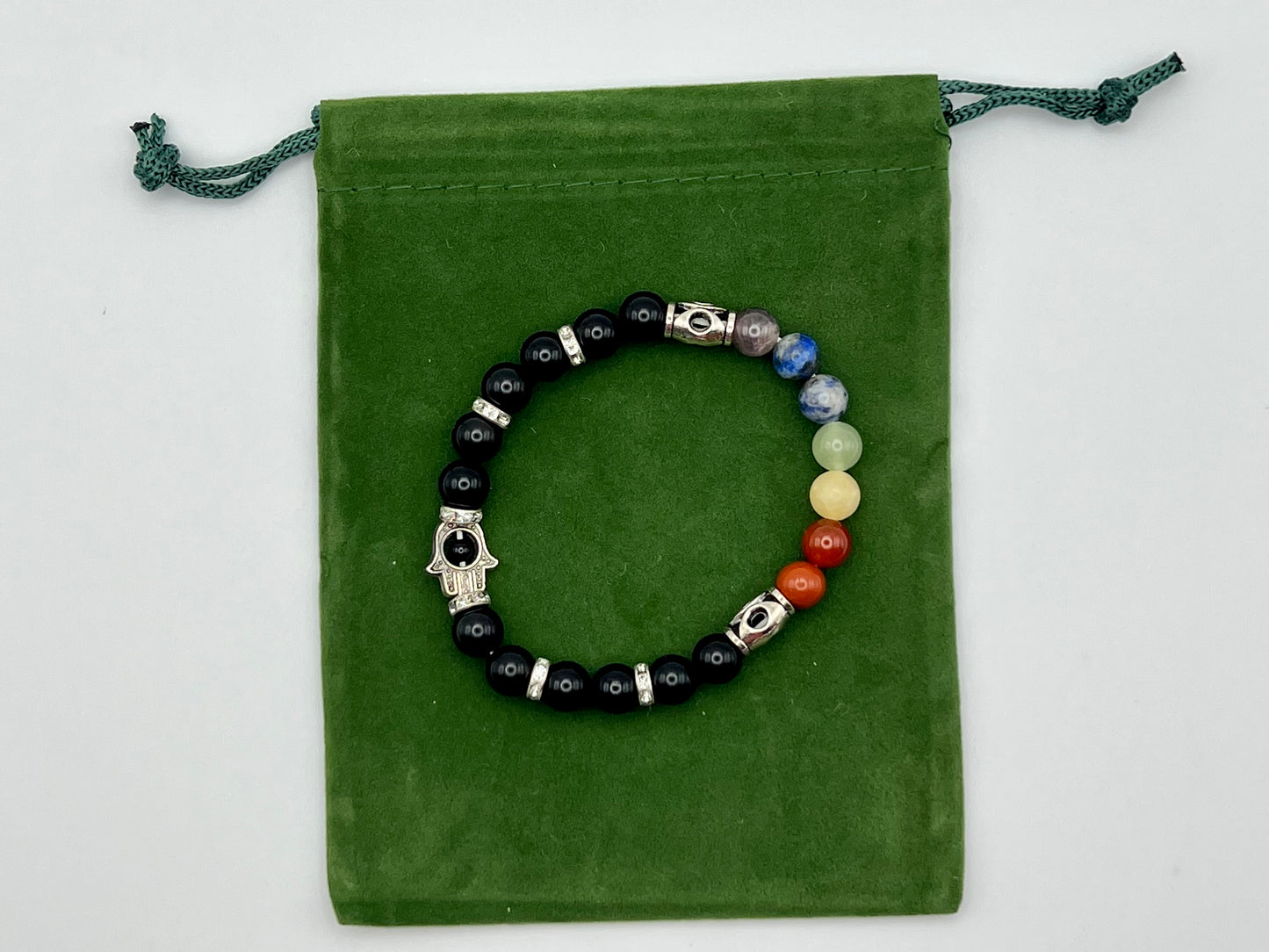 
                  
                    Black Obsidian Chakra Alignment Bracelet
                  
                