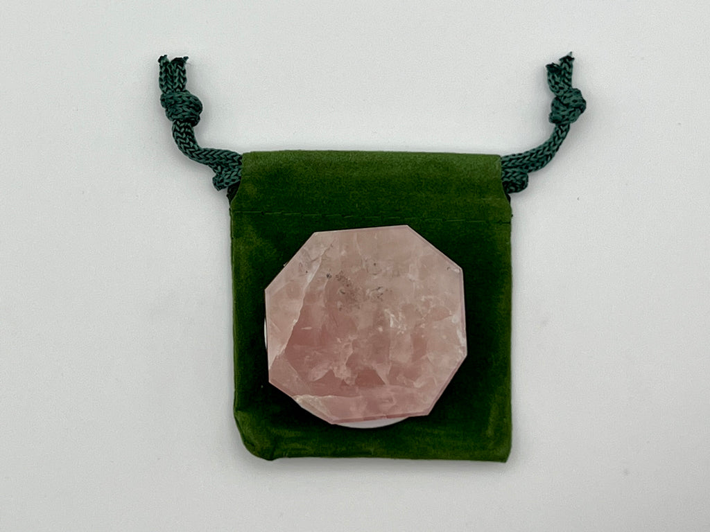 Rose Quartz Octagon Phone Grip