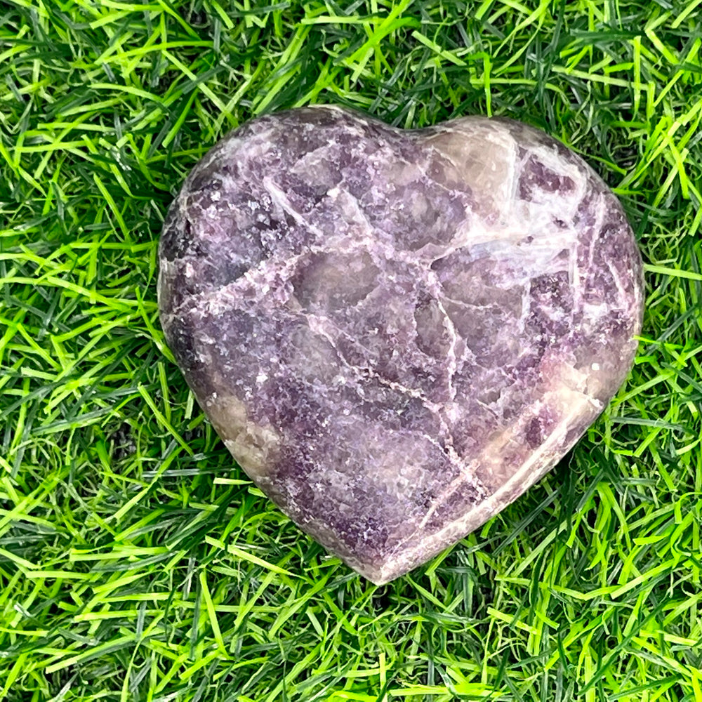 
                  
                    Lepidolite Heart Palm Stone
                  
                