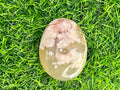 Flower Agate Palm Stone