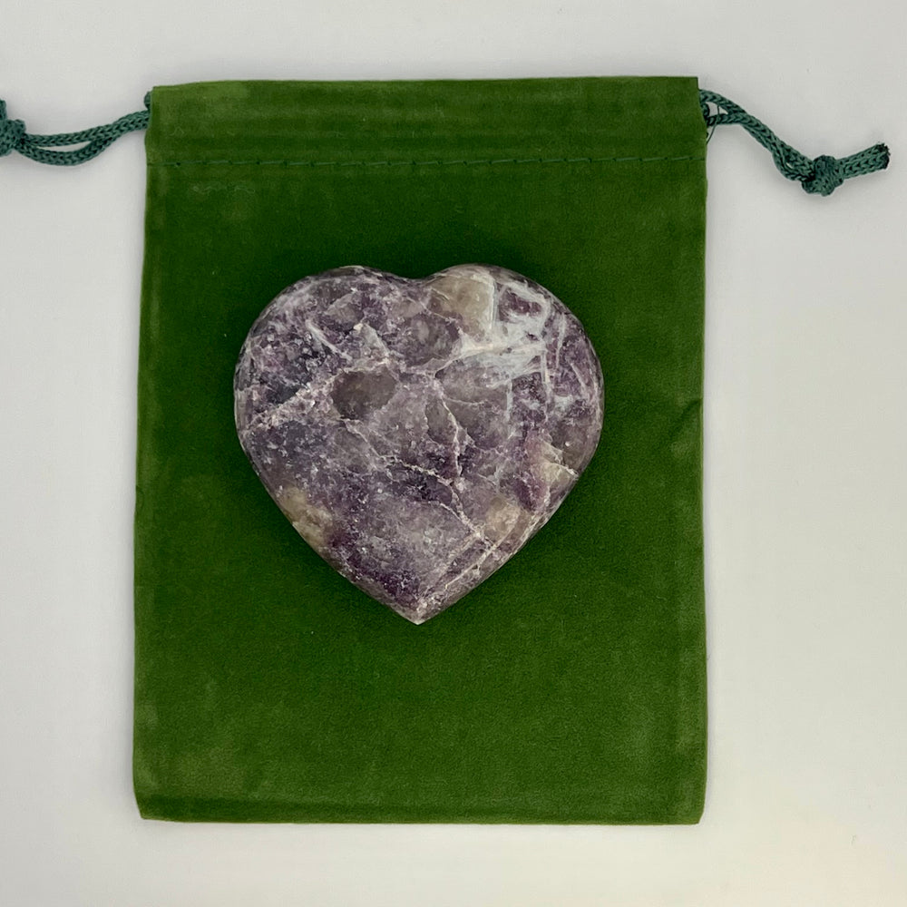 
                  
                    Lepidolite Heart Palm Stone
                  
                