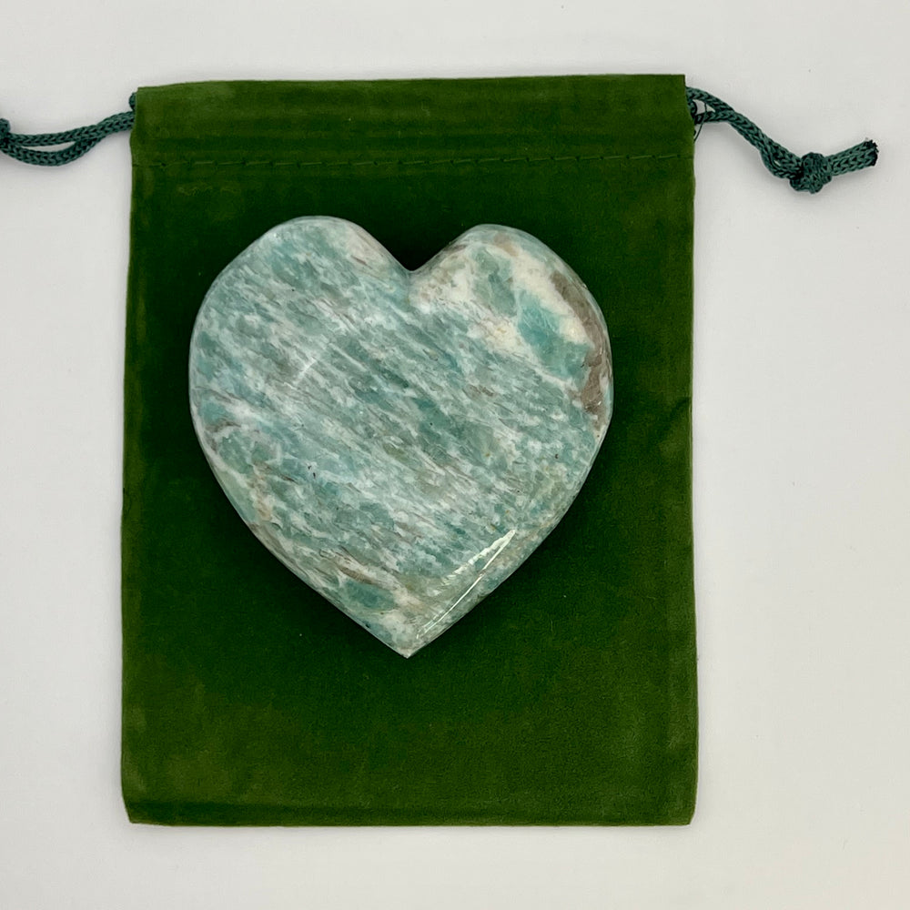 
                  
                    Amazonite Heart Stone
                  
                