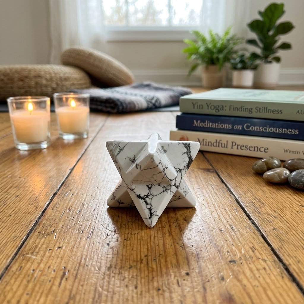 Howlite Merkaba Star