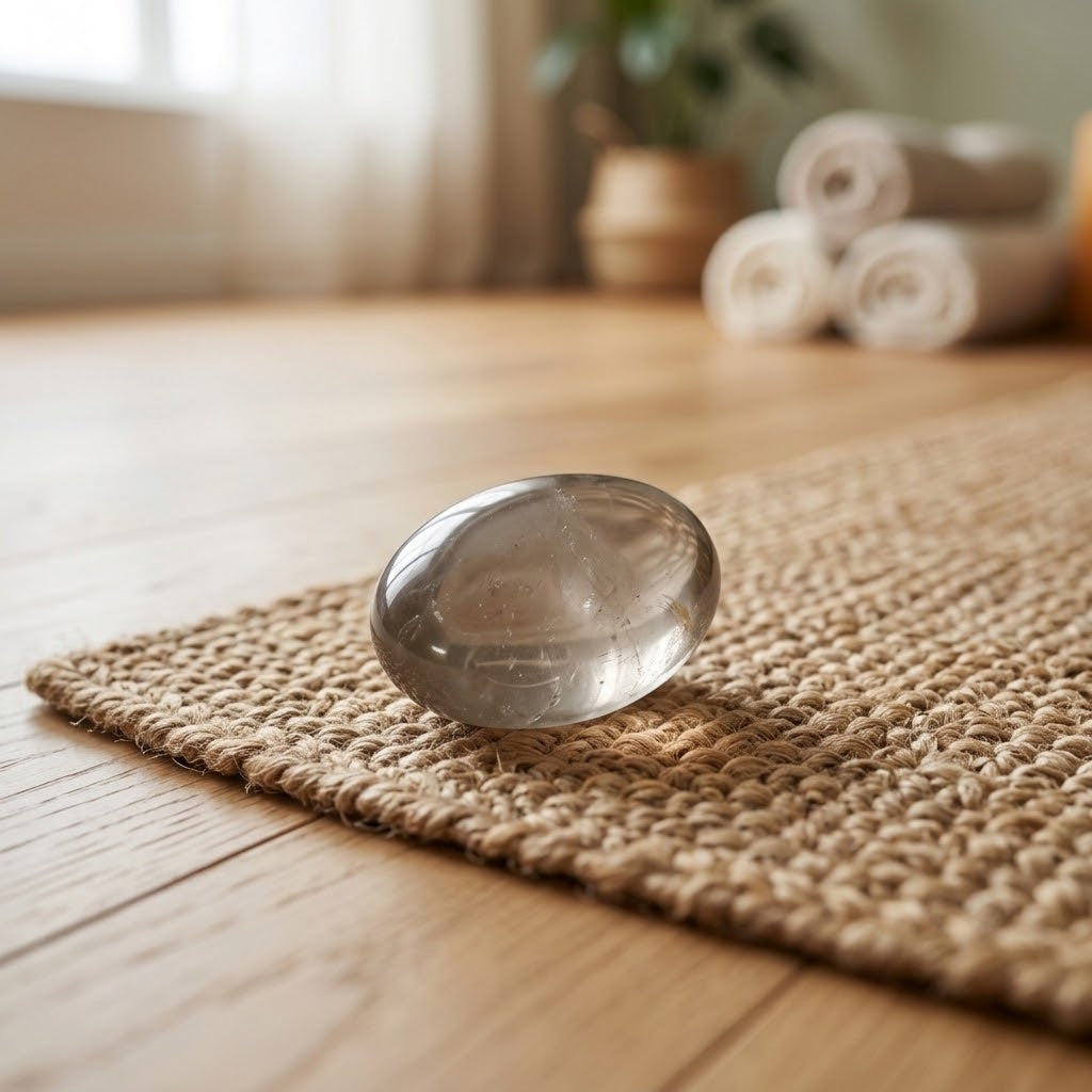 Clear Quartz Palm Stone