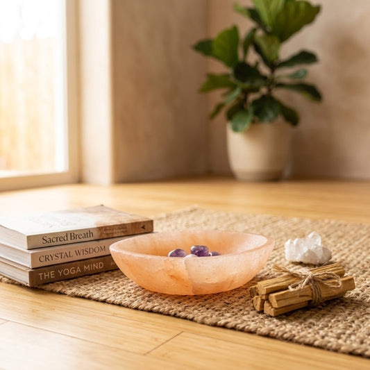 Orange Calcite Crystal Charging Bowl