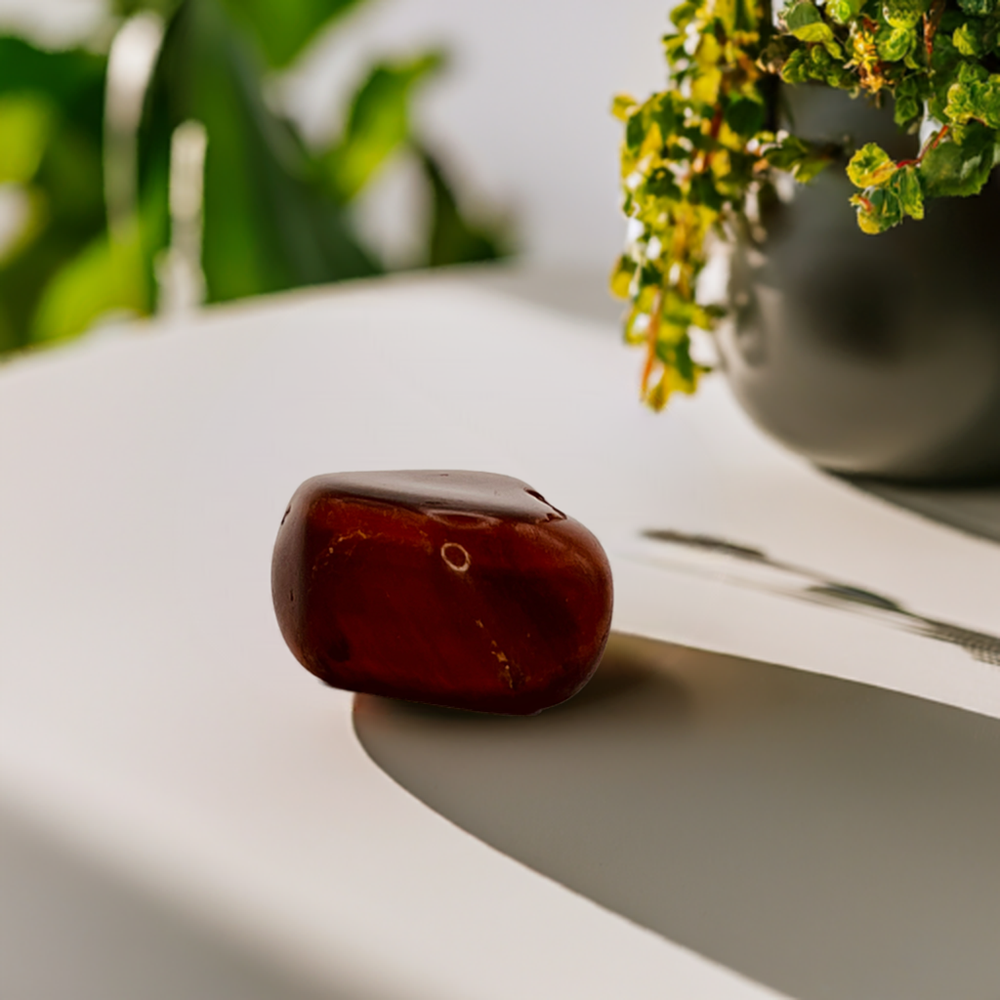 Red Tigers Eye Tumbled Stone