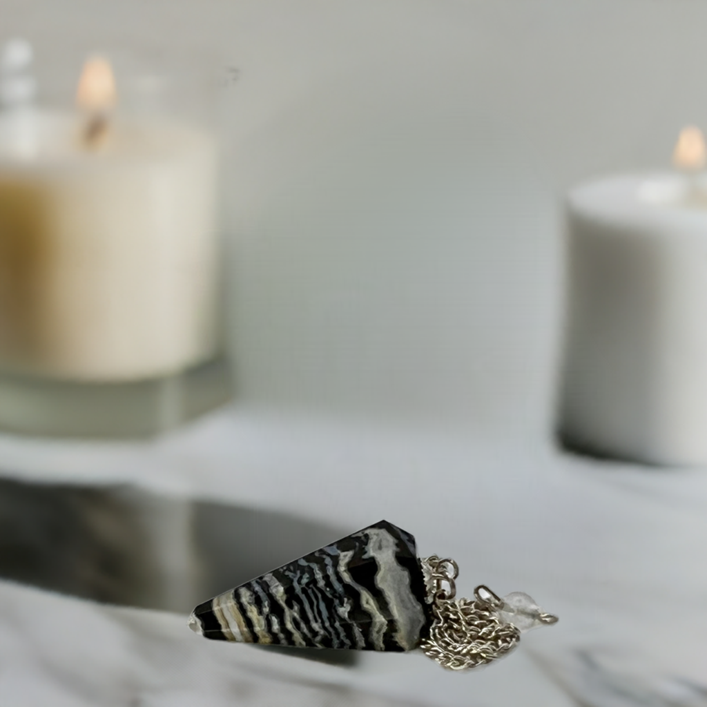 
                  
                    Zebra Jasper Pendulum
                  
                