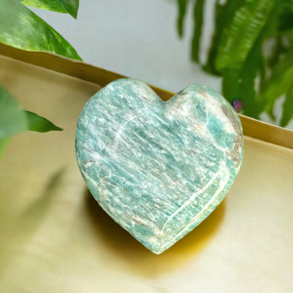 
                  
                    Amazonite Heart Stone
                  
                