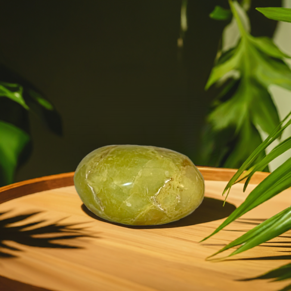 
                  
                    Green Opal Palm Stone
                  
                