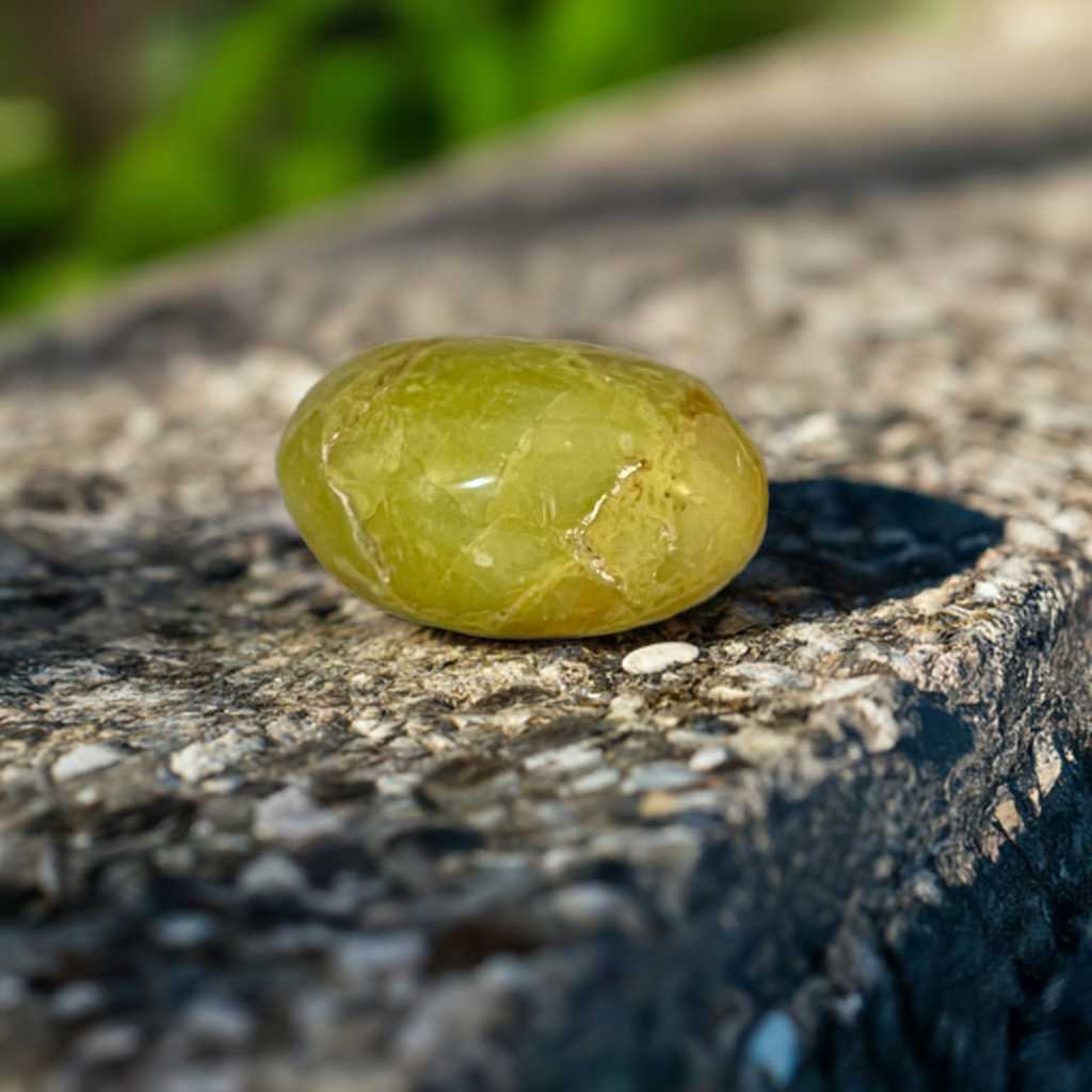 Green Opal Palm Stone
