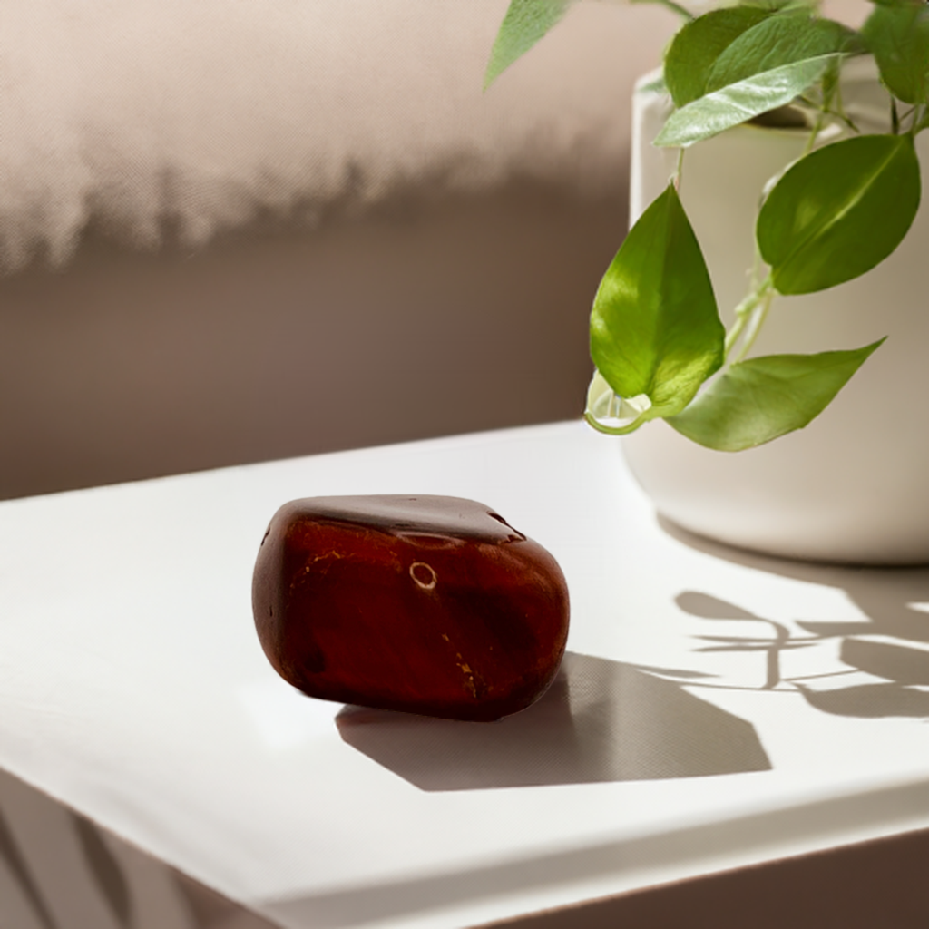 Red Tigers Eye Tumbled Stone