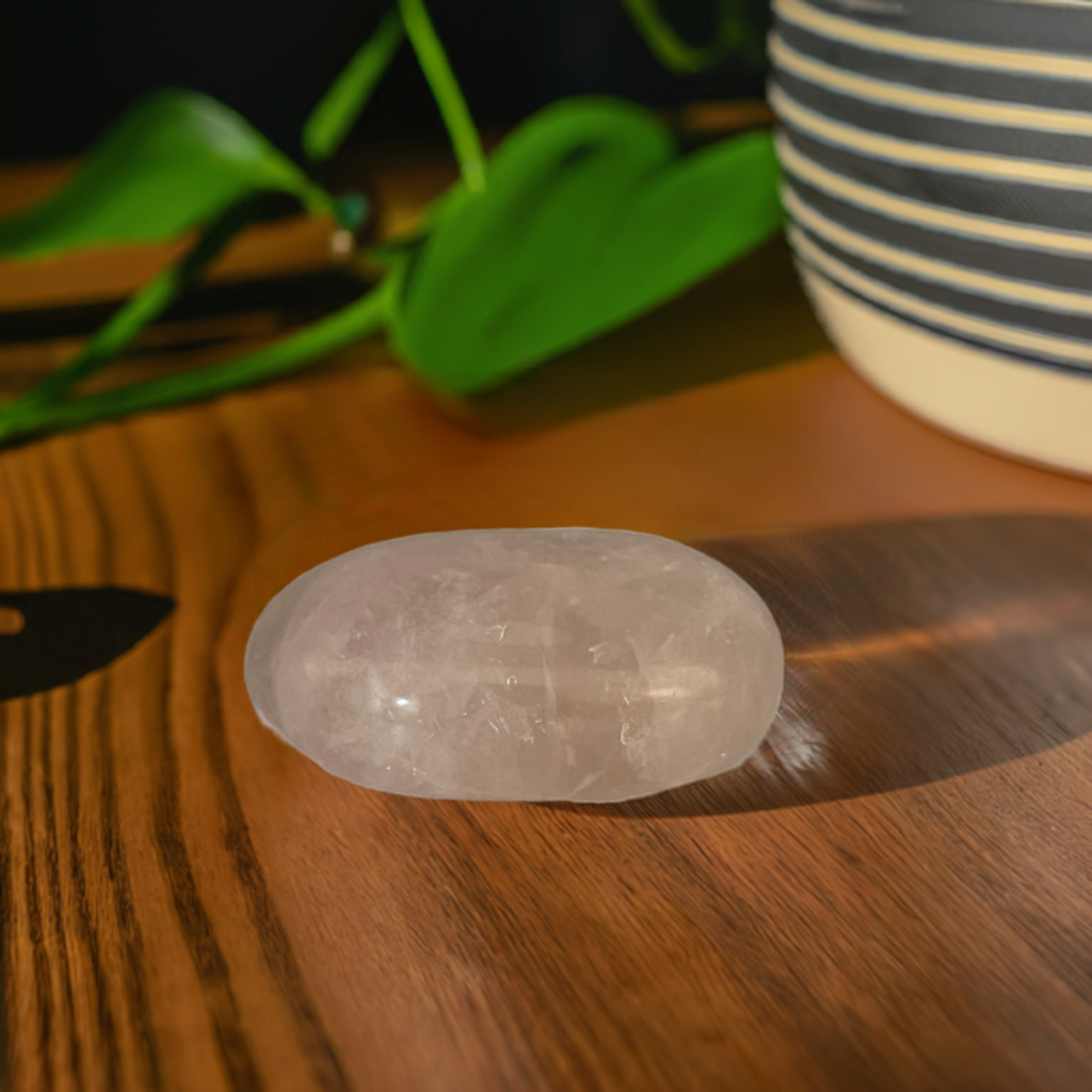 
                  
                    Rose Quartz Palm Stone
                  
                