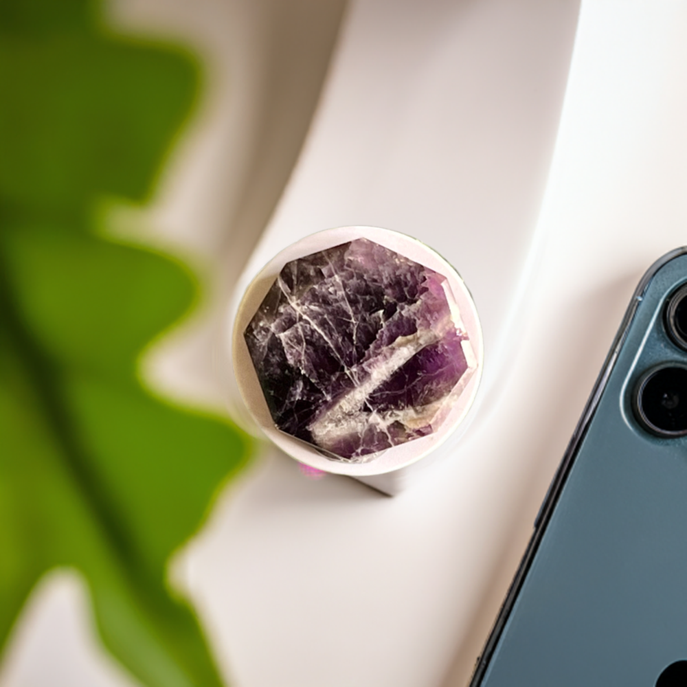 Amethyst Octagon Phone Grip