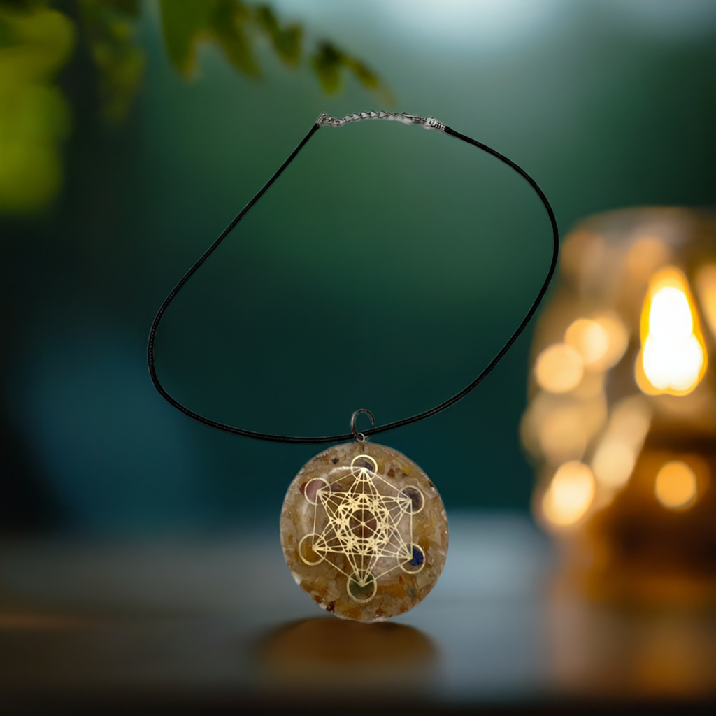 Orange Calcite Chakra Alignment Necklace