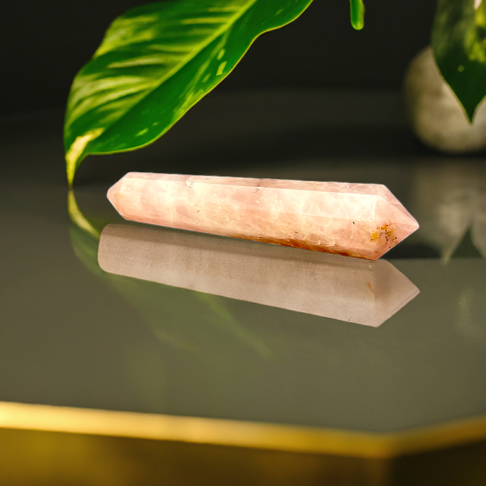 
                  
                    Rose Quartz Double Terminated Tower Point
                  
                