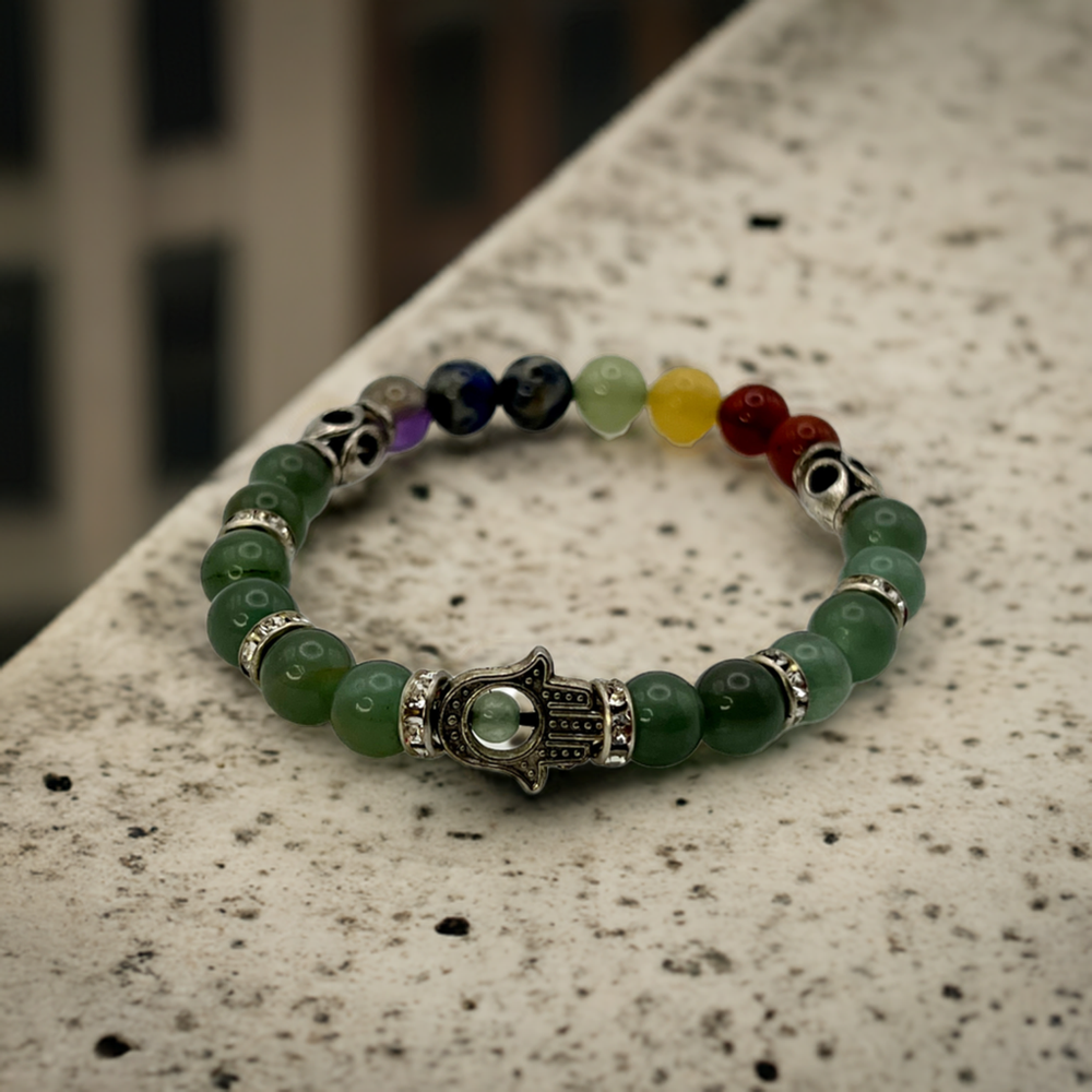 
                  
                    Moss Agate Chakra Alignment Bracelet
                  
                