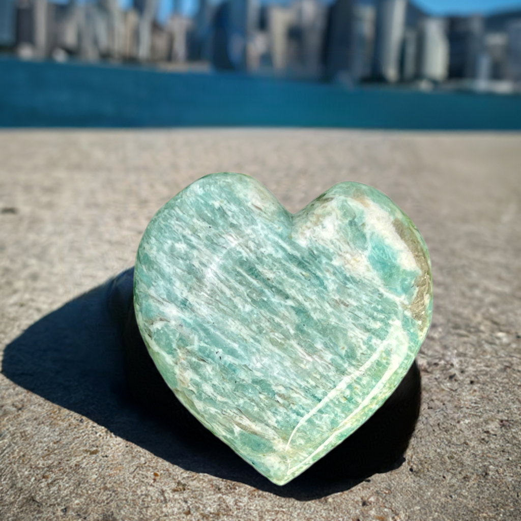 
                  
                    Amazonite Heart Stone
                  
                