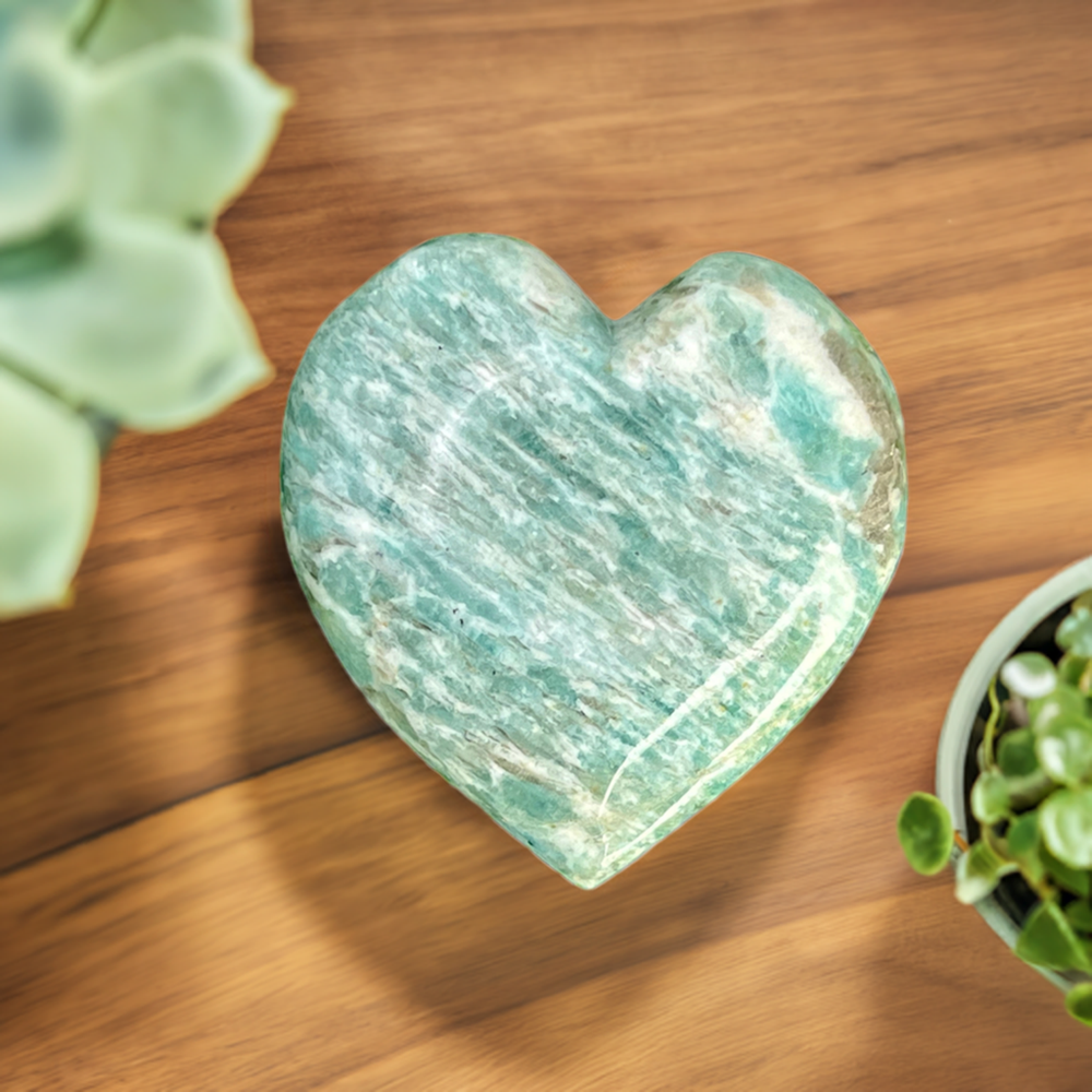 
                  
                    Amazonite Heart Stone
                  
                