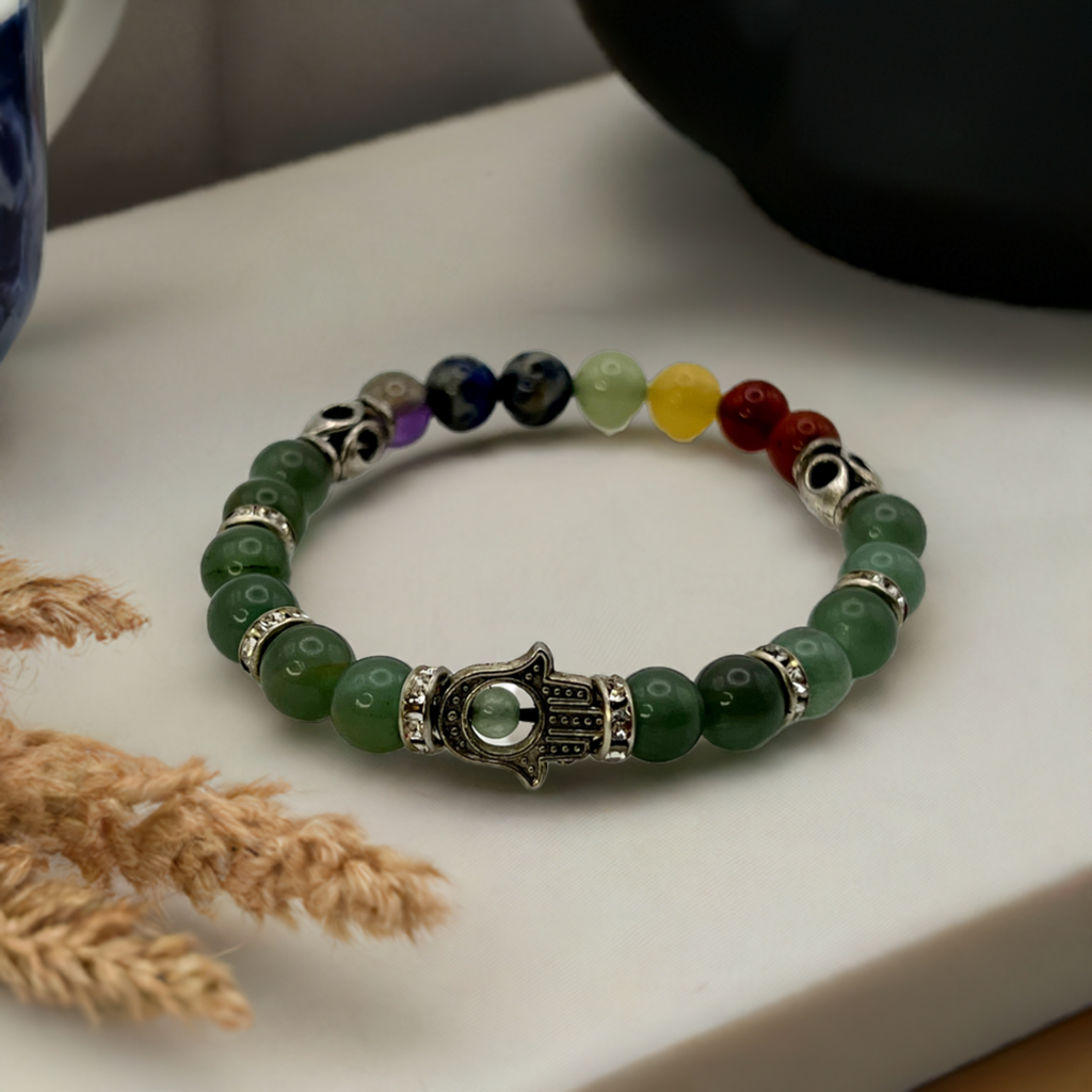 
                  
                    Moss Agate Chakra Alignment Bracelet
                  
                