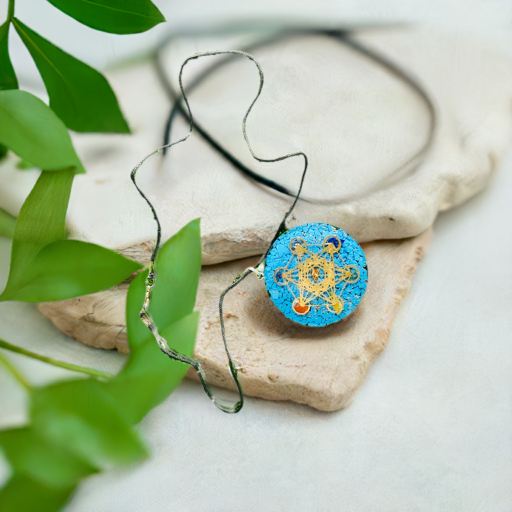 Cerulean Calcite Chakra Alignment Necklace