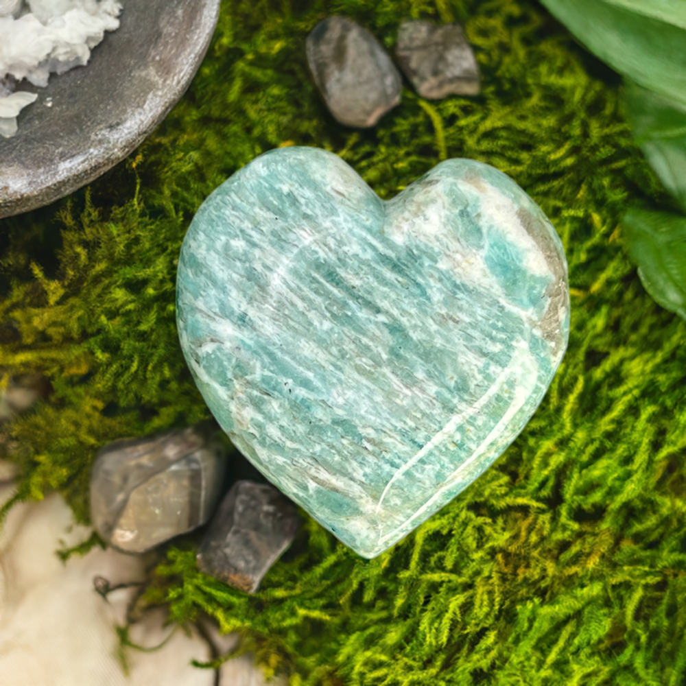 
                  
                    Amazonite Heart Stone
                  
                