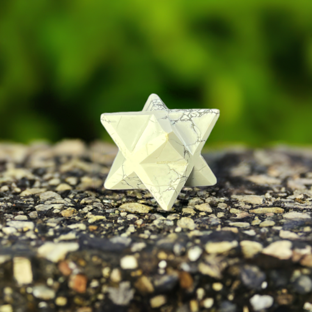 
                  
                    Howlite Merkaba Stone
                  
                