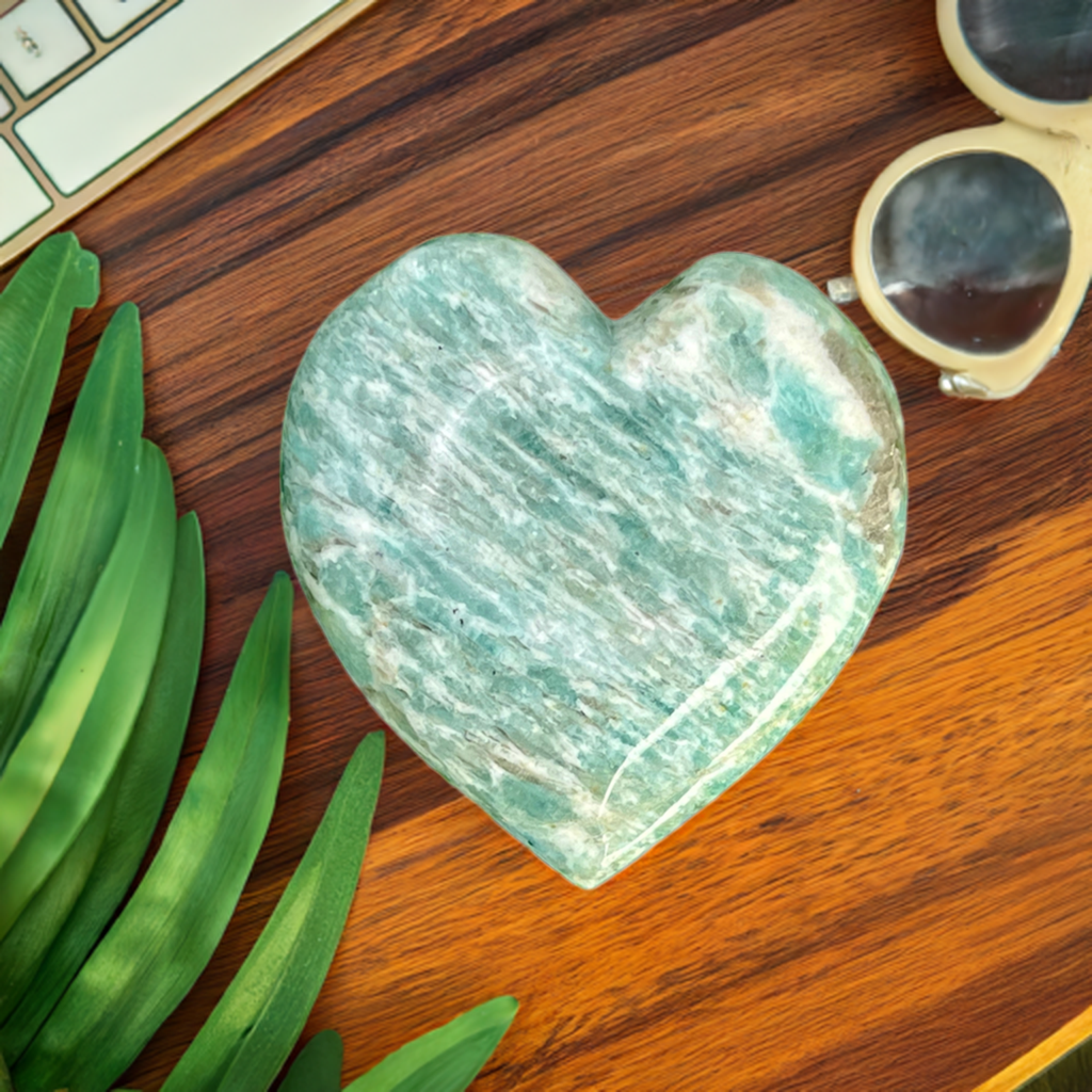 
                  
                    Amazonite Heart Stone
                  
                