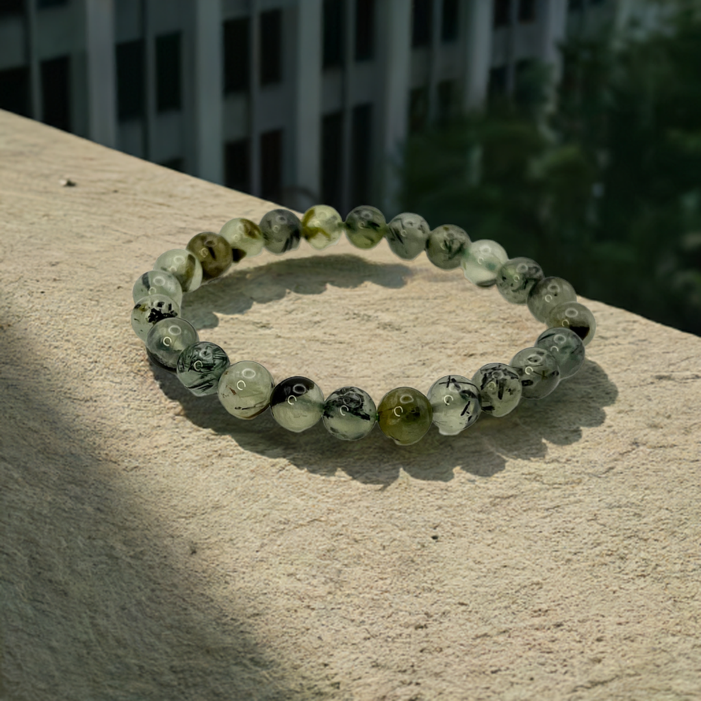 
                  
                    Green Prehnite Bracelet
                  
                