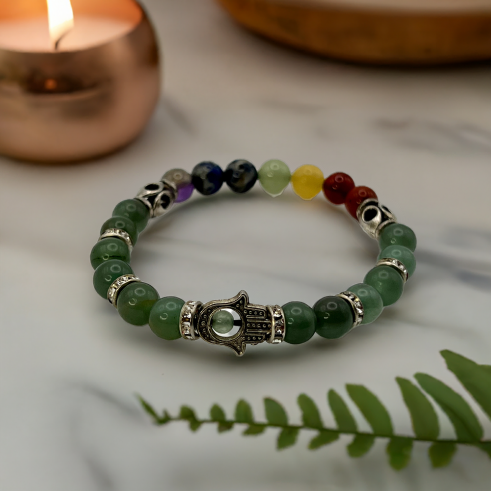 Moss Agate Chakra Alignment Bracelet