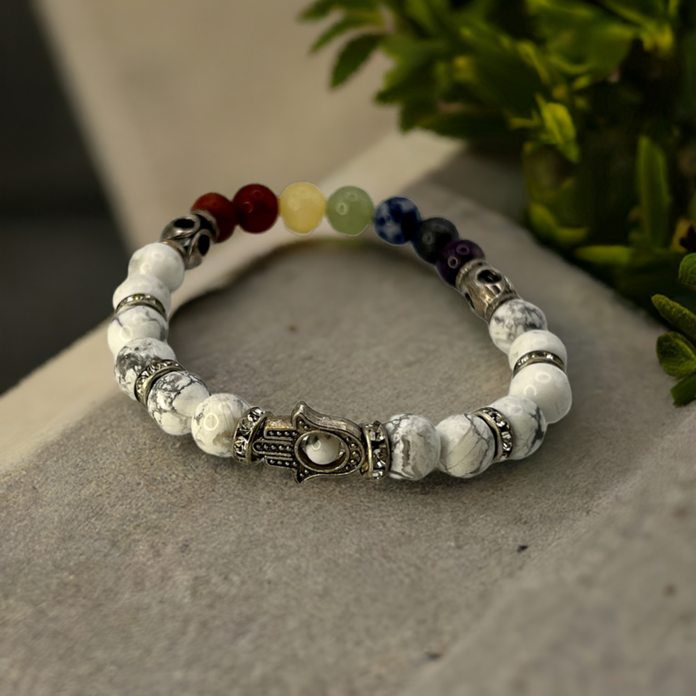 
                  
                    Howlite Chakra Alignment Bracelet
                  
                