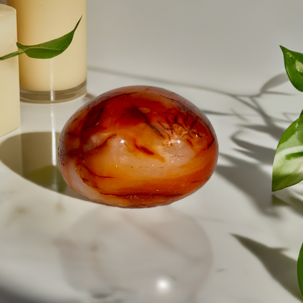 Carnelian Palm Stone