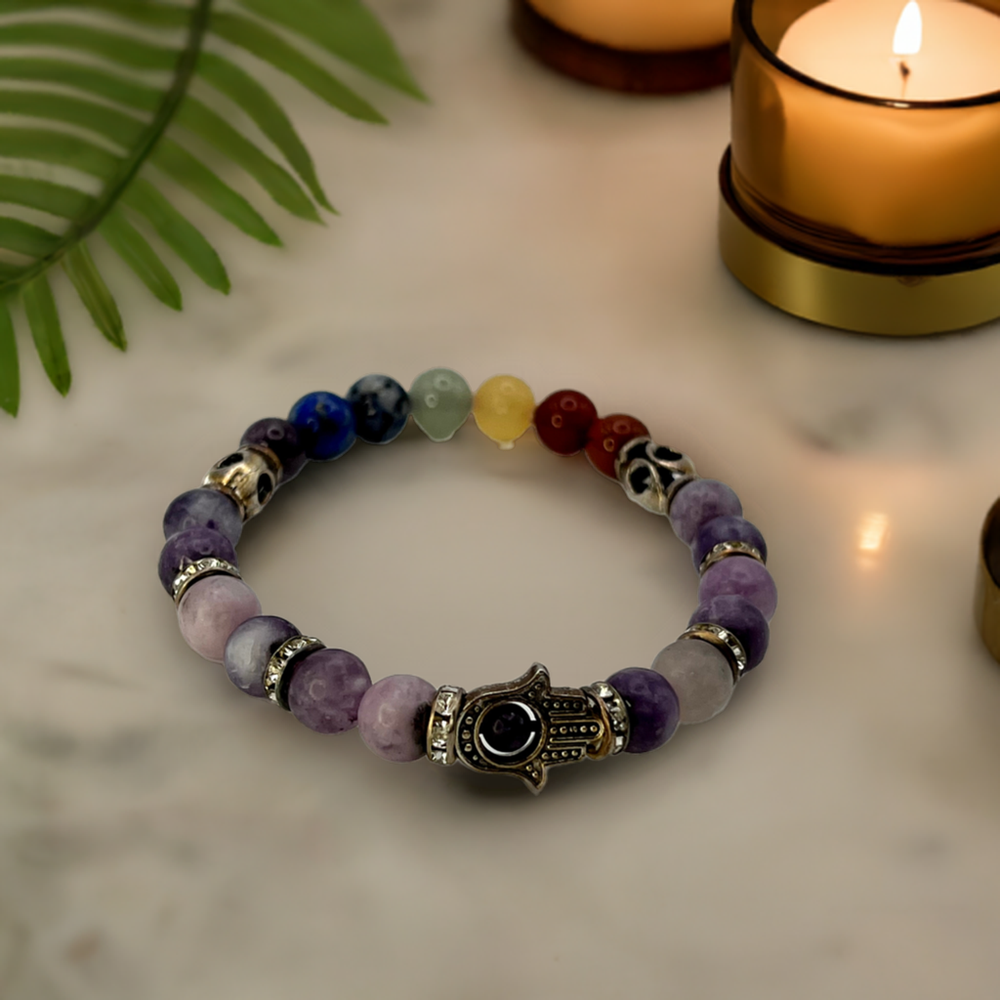 Lepidolite Mix Chakra Alignment Bracelet