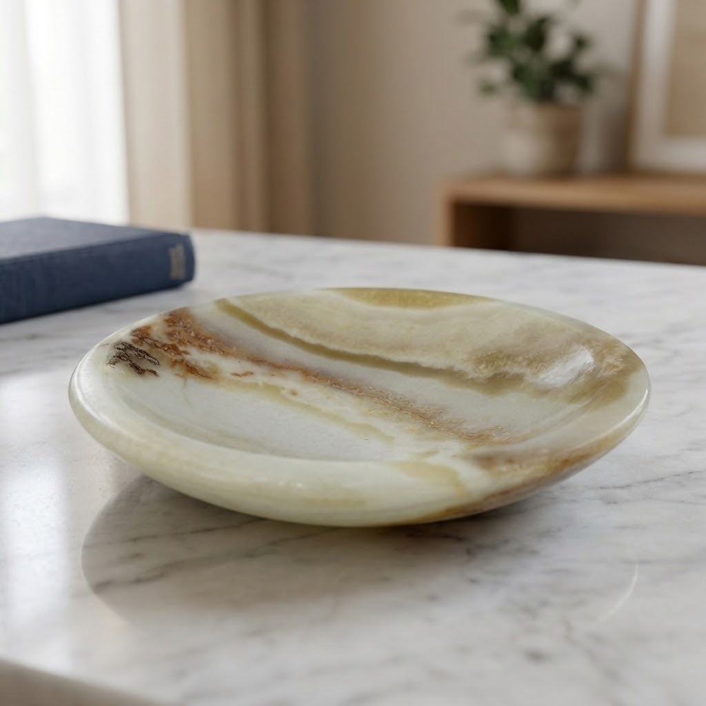 Yellow Calcite Charging Bowl