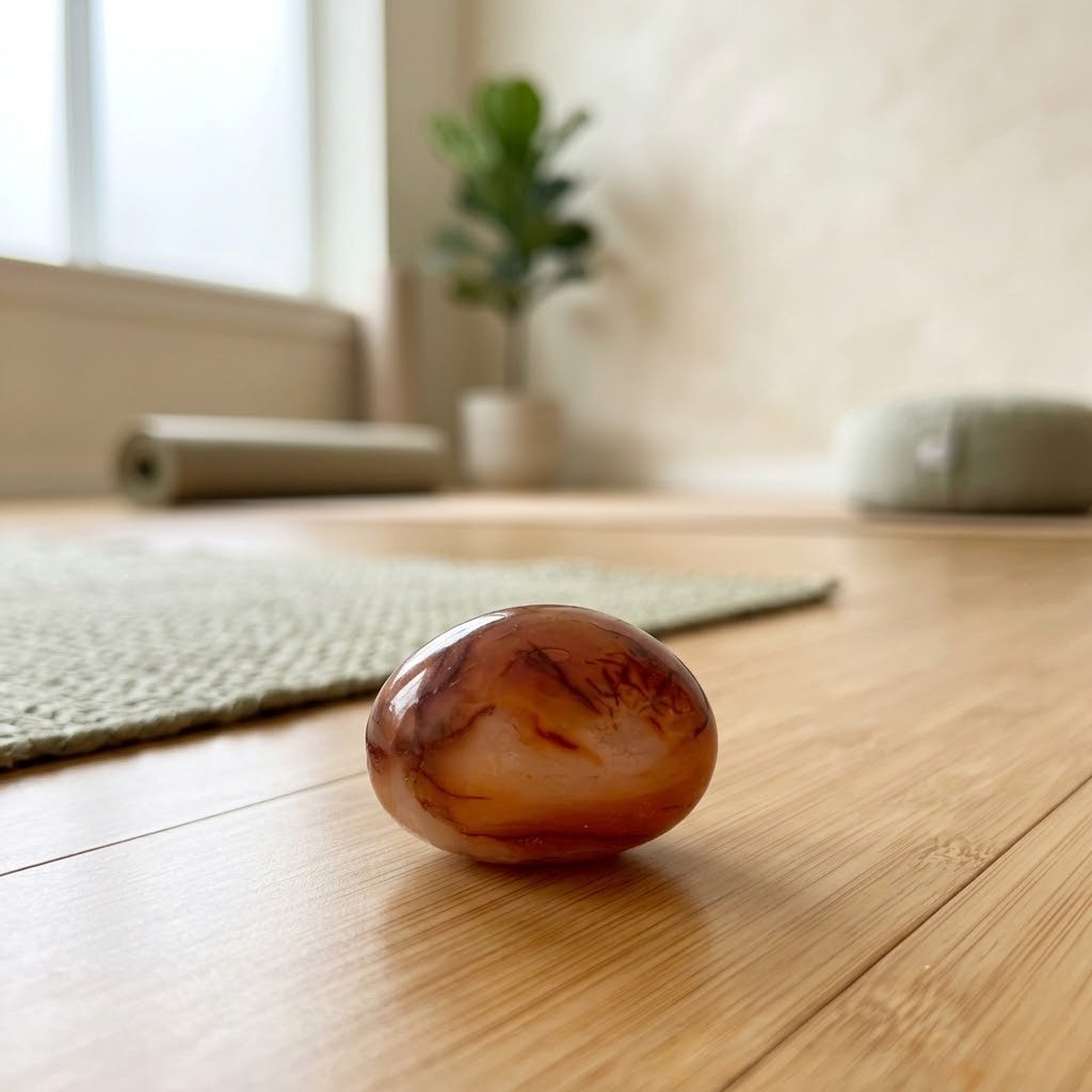 Carnelian Palm Stone